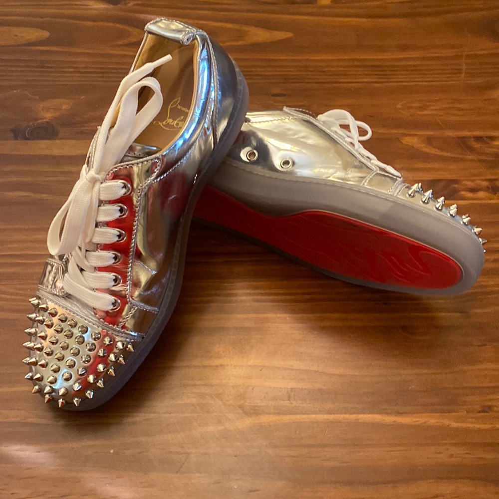 Christian Louboutin Metallic Men’s Red Bottom Shoes